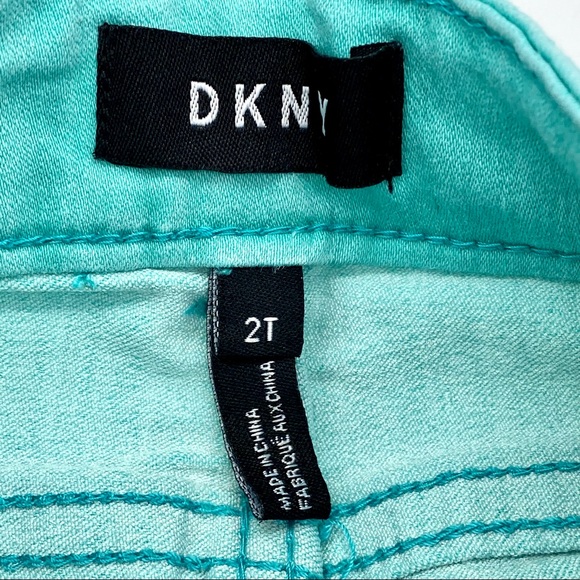 LIKE NEW DKNY Teal Jegging Jeans, 2T - Picture 8 of 10